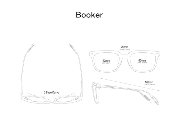 Booker- Matt Black Frame /Dark Carbon (Polarized) Lens